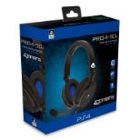4GAMERS PS4 STEREO GAMING SLUŠALKE PRO4-50S ČRNE