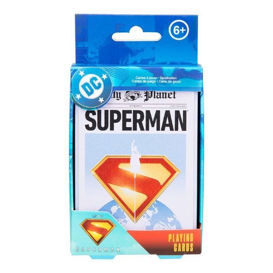 PALADONE SUPERMAN igralne karte v škatli