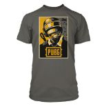 JINX T-SHIRT PUBG HOPE POSTER PREMIUM TEE-MEDIUM-CHARCOAL