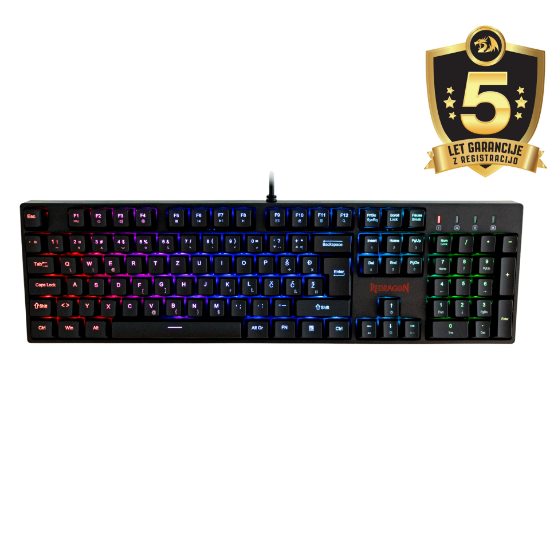 REDRAGON SURARA K582 RGB MEHANSKA TIPKOVNICA S ŠUMNIKI, RDEČA STIKALA