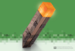 NOBLE COLLECTION Minecraft Illuminating torch replika