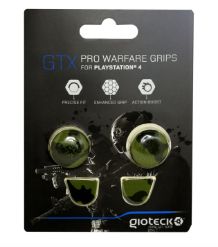 GIOTECK THUMB GRIPS GTX PRO WARFARE GRIPS za PS4 - maskirno zelene barve GIOTECK THUMB GRIPS GTX PRO WARFARE GRIPS za PS4 - maskirno zelene barve