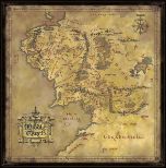 NOBLE COLLECTION Lord of the Rings Middle-Earth map 1000 kosov sestavljanka