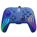 PDP SWITCH 2 & 1 ŽIČNI KONTROLER AFTERGLOW WAVE - MODRE BARVE