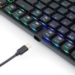 REDRAGON APS TKL K607 RGB ŽIČNA GAMING TIPKOVNICA - RDEČA STIKALA