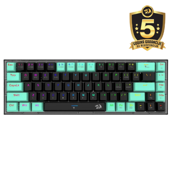 KEYBOARD - REDRAGON CASTOR PRO K631RGB-BG WIRED/WIRELESS