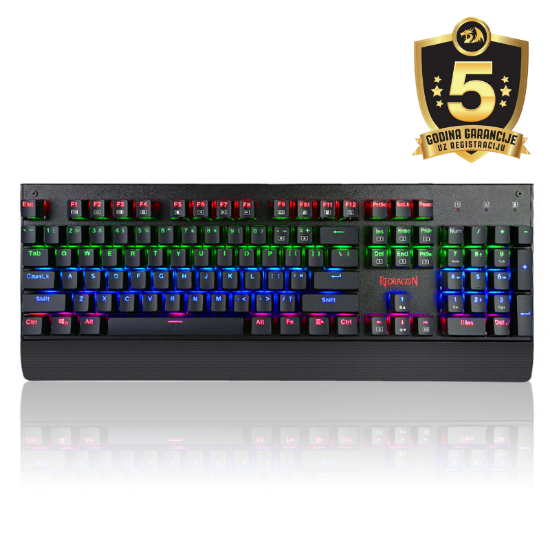 REDRAGON K557 KALA RGB GAMING MEHANIČNA ŽIČNA TIPKOVNICA