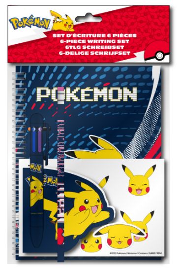 POKEMON - PIKACHU - pisarniški set 6V1