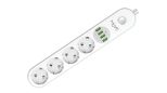 MOYE VOLTAIC POWER STRIP 16A/4000W/4USB/4 SOCKETS RAZDELILNA LETEV