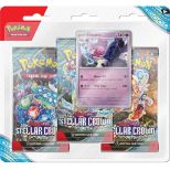POKEMON TCG: SCARLET & VIOLET: STELLAR CROWN - 3 PACK BUNDLE kartice