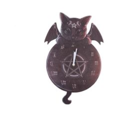 NEMESIS NOW MALPUSS TICKIN CLOCK MDF stenska ura