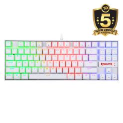 REDRAGON K552 KUMARA RGB GAMING MEHANSKA ŽIČNA TIPKOVNICA BELA - RDEČA STIKALA