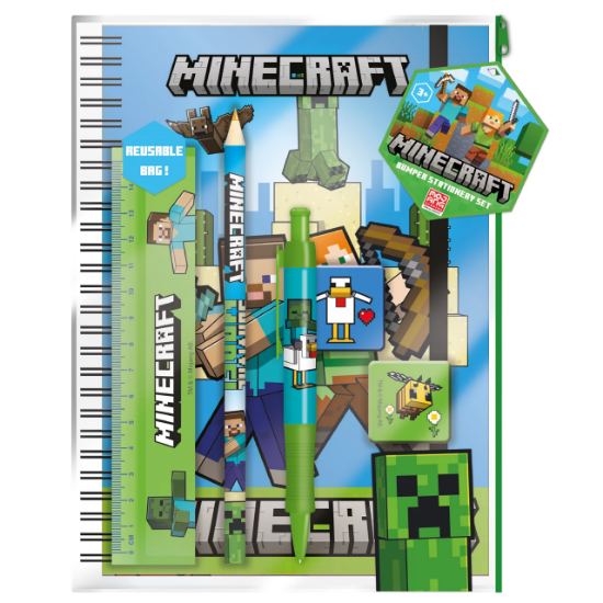 PYRAMID DST MINECRAFT A5 BUMPER pisarniški set