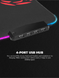 MARVO MG011 RGB LIGHTING PODLOGA ZA MIŠKO + 4 PORT HUB