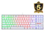 REDRAGON K552 KUMARA RGB GAMING MEHANSKA ŽIČNA TIPKOVNICA BELA - RDEČA STIKALA