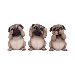 NEMESIS NOW Three wise pugs figurica