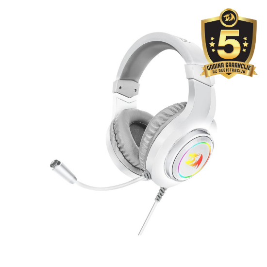 REDRAGON HYLAS H260 RGB SLUŠALKE - BELE