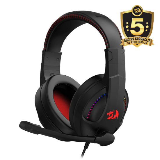 REDRAGON CRONUS H211-RGB ŽIČNE SLUŠALKE - ČRNE