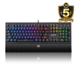 REDRAGON K569 ARYAMAN RGB GAMING MEHANSKA ŽIČNA TIPKOVNICA - RJAVA STIKALA