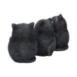 NEMESIS NOW Three wise fat cats figurica