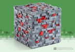 NOBLE COLLECTION Minecraft Illuminating redstone ore replika