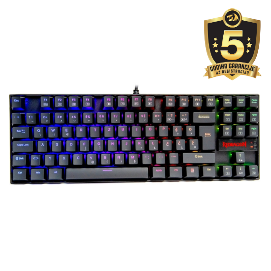 REDRAGON KUMARA K552RGB-1 RGB MEHANSKA TIPKOVNICA SLO/CRO