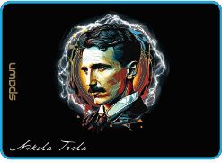 SPAWN TESLA podloga za miško - M