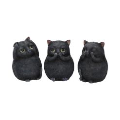NEMESIS NOW Three wise fat cats figurica