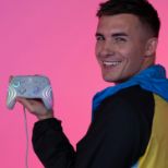 PDP SWITCH 2 & 1 ŽIČNI KONTROLER AFTERGLOW WAVE - SIVE BARVE