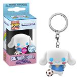 FUNKO POP KEYCHAIN: SANRIO - CINNAMOROLL SOCCER BALL FLOCKED obesek