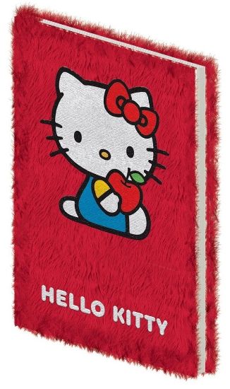 PYRAMID HELLO KITTY A5 PLUSH CASEBOUND beležnica