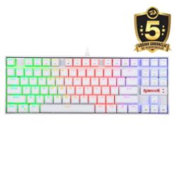 REDRAGON K552 KUMARA RGB GAMING MEHANSKA ŽIČNA TIPKOVNICA BELA - RDEČA STIKALA
