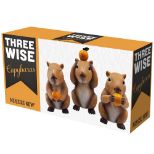 NEMESIS NOW THREE WISE CAPYBARAS figure 10.5CM