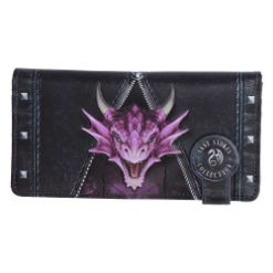 NEMESIS NOW UNZIPPED DRAGON EMBOSSED torbica 18.5CM