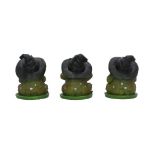 NEMESIS NOW THREE WISE TOADS figure 10.3CM