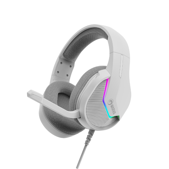 MARVO H8618 RGB WH SLUŠALKE BELE BARVE