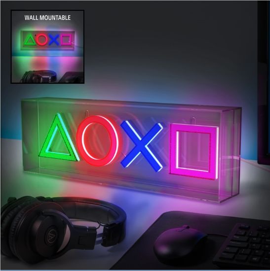 PALADONE PlayStation LED neon namizna svetilka