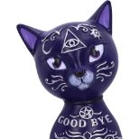 NEMESIS NOW MYSTIC KITTY PURPLE figura 26CM
