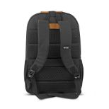 SOLO BEDFORD BACKPACK BLACK WITH TAN TRIM 15.6