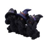 NEMESIS NOW THREE WISE BLACK CATS 11,5CM figura