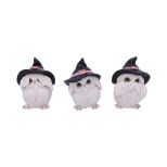 NEMESIS NOW THREE WISE FEATHERED FAMILIARS 9CM set figuric