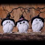 NEMESIS NOW THREE WISE FEATHERED FAMILIARS 9CM set figuric