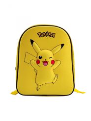 POKEMON - PIKACHU - JUNIOR nahrbtnik EVA 3D 32 cm - rumene barve