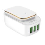 POLNILEC USB LDNIO A3305 220V 3X USB 3,4A + LIGHTNING kabel + LED lučka 