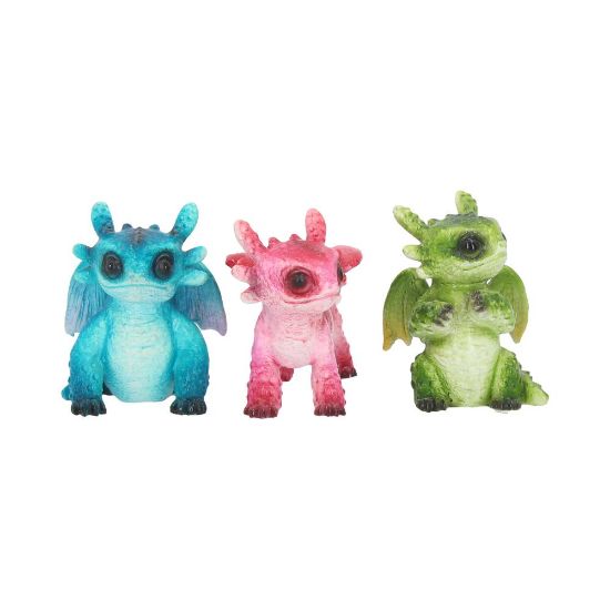 NEMESIS NOW TINY DRAGONS (SET OF 3) figure 6.5CM