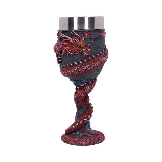 NEMESIS NOW DRAGON COIL RED kelih 20CM