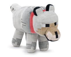 BARRADO PLUSH: MINECRAFT - GREY WOLF 30CM PLIŠ