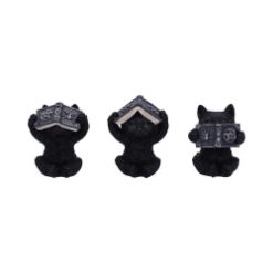 NEMESIS NOW THREE WISE SPELL CATS 8,5CM figure