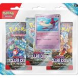 POKEMON TCG: SCARLET & VIOLET: STELLAR CROWN - 3 PACK BUNDLE kartice