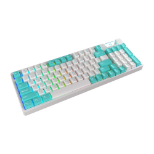 MARVO KG972W RGB brezžična mehanska tipkovnica belo-modre barve